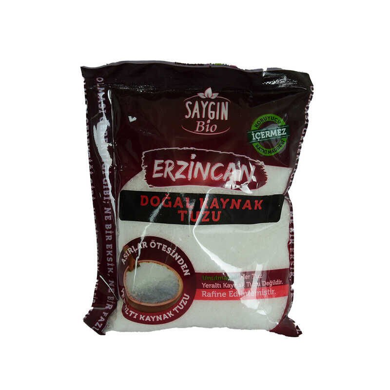 Yemeklik Öğütülmüş Erzincan Yeraltı Kaynak Tuzu Beyaz 500 Gr
