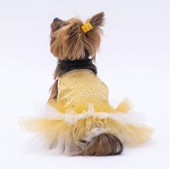 PawStar Yellow Polka-Dot L 30 x 33 x 46 cm