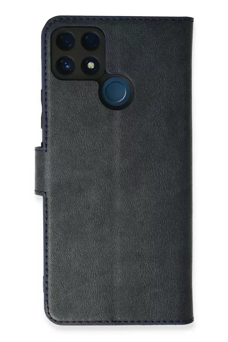 Newface Realme C25 Kılıf Trend S Plus Kapaklı Kılıf - Lacivert