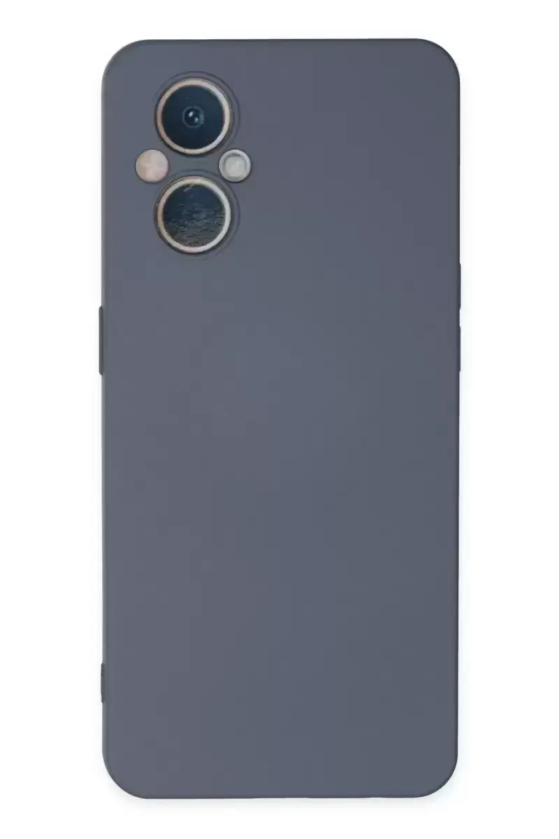 Newface Oppo Reno 7 Lite Kılıf Nano İçi Kadife Silikon - Gri