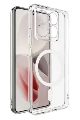 Newface Xiaomi Mi 14t Pro Combo Sert Şeffaf Magsafe Kapak - Şeffaf