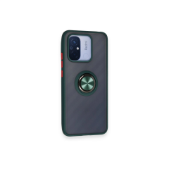 Xiaomi Redmi 12c Kılıf Montreal Yüzüklü Silikon Kapak - Yeşil