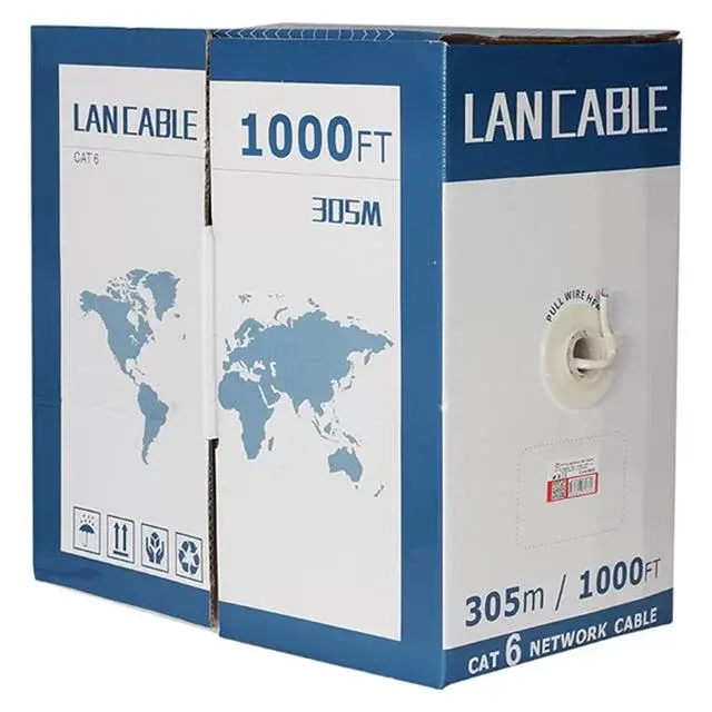 Powermaster 24 Awg 0.57 Mm Saf Bakır 305 Metre Cat6 Kablo