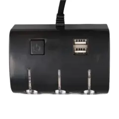 Olesson 1506 12-24v Çift Usb Girişli 120w 80 Cm Kablolu 3'lü Araç Çakmak Çoklayıcı