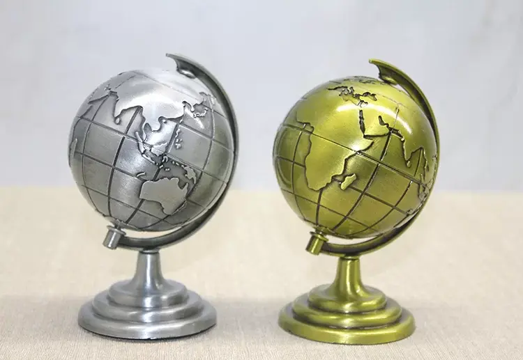 Metal Dünya Küre Model 2