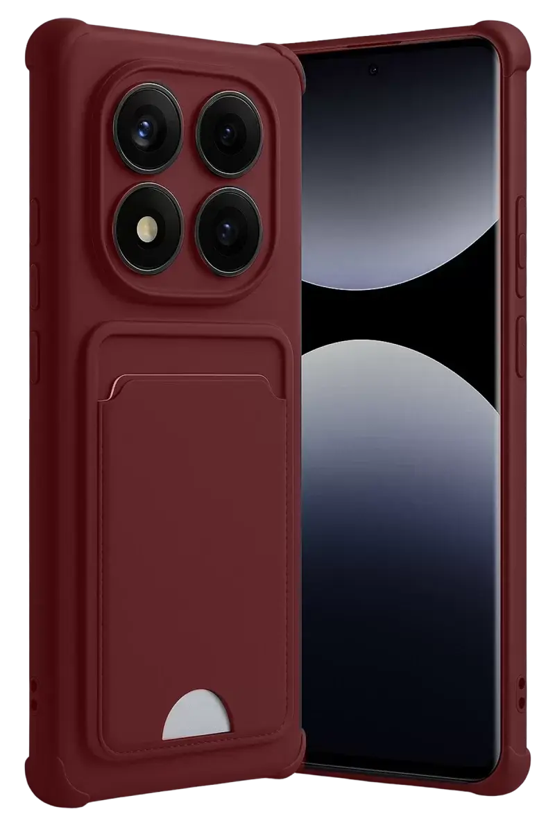 Newface Xiaomi Redmi Note 14 Pro 5g Kelvin Kartvizitli Silikon - Bordo