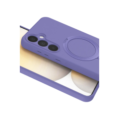 Samsung Galaxy A55 5g Regal Magsafe Standlı Kapak - Lila