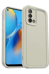 Newface Oppo A74 4g Kılıf Viera Silikon - Krem