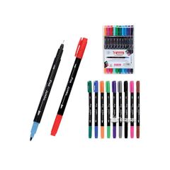 Çift Uçlu 10'lu Fineliner Keçeli Kalem ZW 293-10
