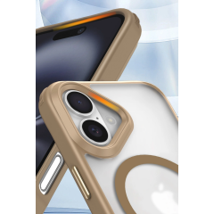 İphone 16 Kılıf Enka Magsafe Silikon Kılıf - Desert