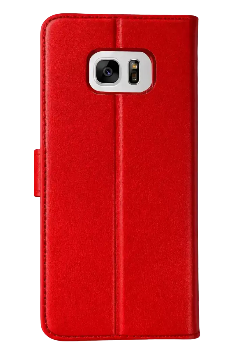 Newface Samsung Galaxy S7 Edge Trend S Plus Kapaklı Kılıf - Kırmızı