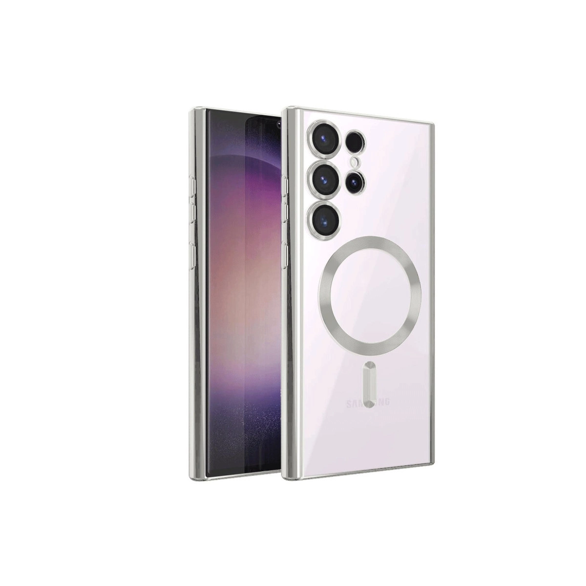 Samsung Galaxy S24 Ultra Kılıf Kross Magneticsafe Kapak - Titan Gri