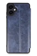 Newface Samsung Galaxy A06 Kılıf Flip Cover - Lacivert
