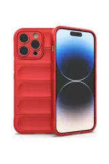Newface İphone 16 Pro Max Kılıf Optimum Silikon - Kırmızı