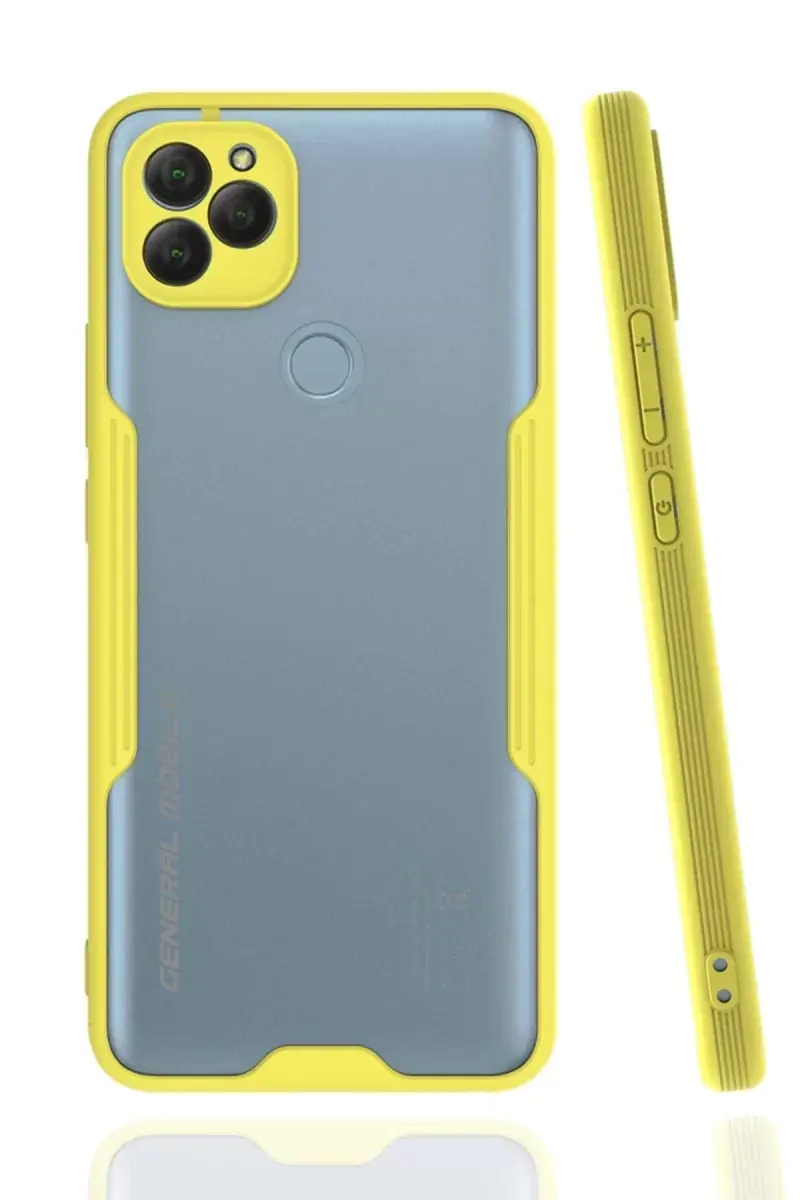 Newface General Mobile Gm 22 Kılıf Platin Silikon - Sarı
