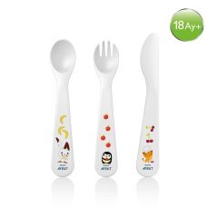 Avent Çatal, Kaşık ve Bıçak Seti 18ay+