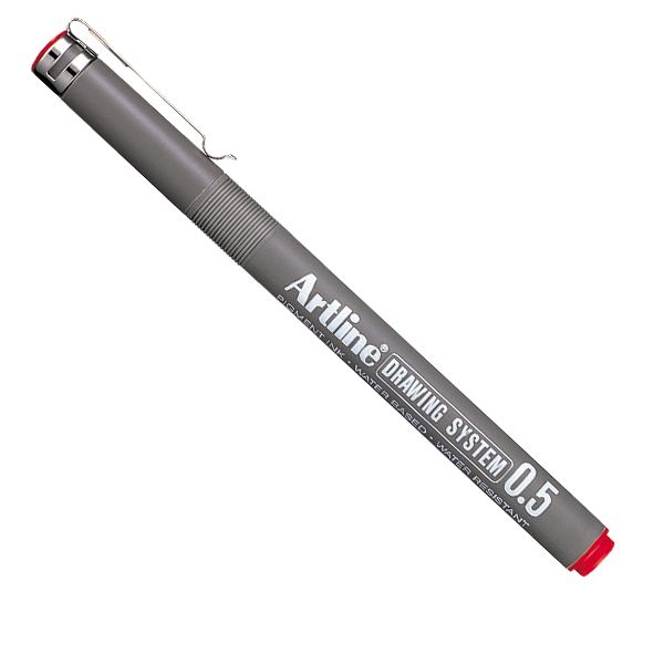 Drawing System 0.5 Çizim Kalemi Uç:0,5mm Kırmızı