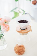 Hario V60 02 Cam Dripper Olive Wood