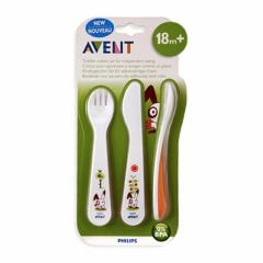 Avent Çatal, Kaşık ve Bıçak Seti 18ay+
