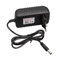 Powermaster Pm-4531 12 Volt - 2 Amper 5.5*2.5 Mm Uçlu Plastik Kasa Priz Tipi Adaptör