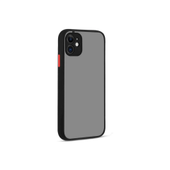 İphone 12 Kılıf Montreal Silikon Kapak - Siyah