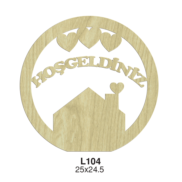 Kapı Süsü Hoşgeldiniz N:L104