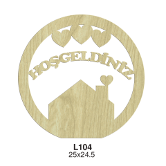 Kapı Süsü Hoşgeldiniz N:L104