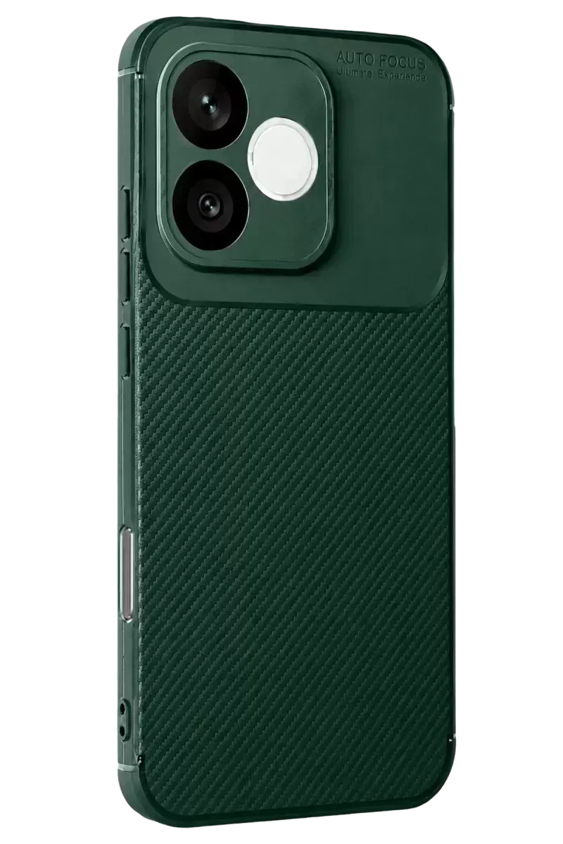 Newface Huawei Honor 600 Lite Auto Focus Karbon Kapak - Koyu Yeşil