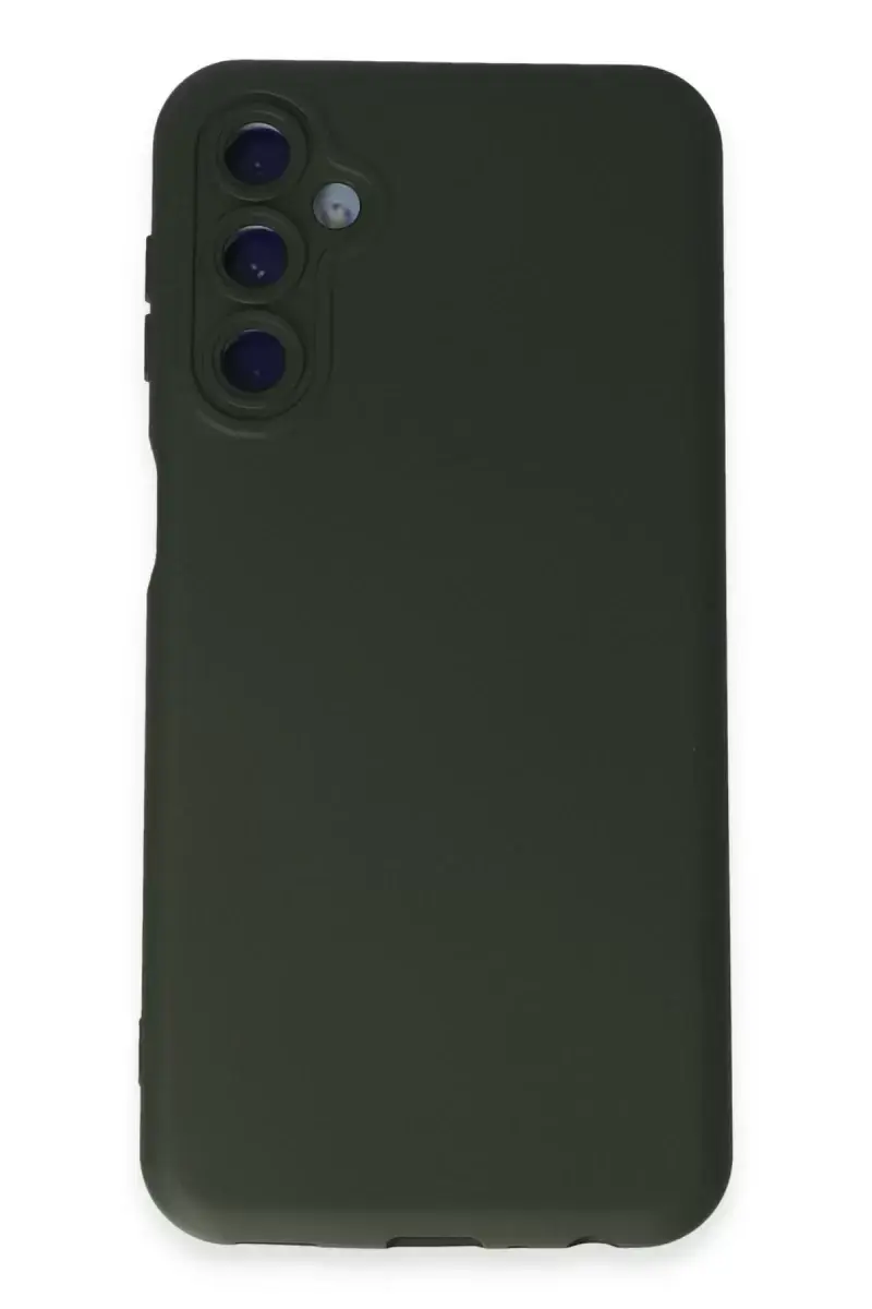 Newface Samsung Galaxy M34 5g Kılıf Nano İçi Kadife Silikon - Koyu Yeşil
