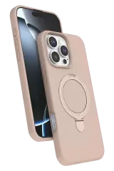Newface Apple İphone 16 Pro Max Regal Magsafe Standlı Kapak - Çöl Titanyum