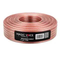 Magicvoice 2x1,0 Mm Şeffaf 100 Metre Hoparlör Ses Sistemi Kablosu Mert Kablo