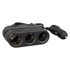 Olesson 1678 12-24v 4 Usb Girişli 120w 80cm Kablolu 3'lü Araç Çakmak Çoklayıcı