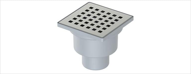 MaxiFlow 10X10 Q70 Alttan Çıkışlı Yer Sifonu