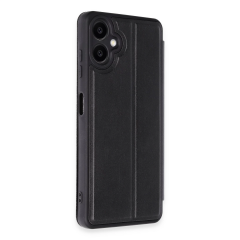 Samsung Galaxy A06 Kılıf Flip Cover - Siyah