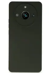 Newface Realme 11 Pro Kılıf Nano İçi Kadife Silikon - Koyu Yeşil