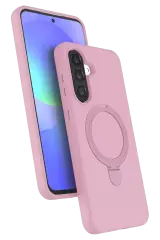 Newface Samsung Galaxy A37 5g Regal Magsafe Standlı Kapak - Açık Pembe