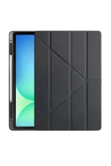 Newface Apple İpad Pro 13 (2024) Kılıf Kalemlikli Hugo Tablet Kılıfı - Siyah