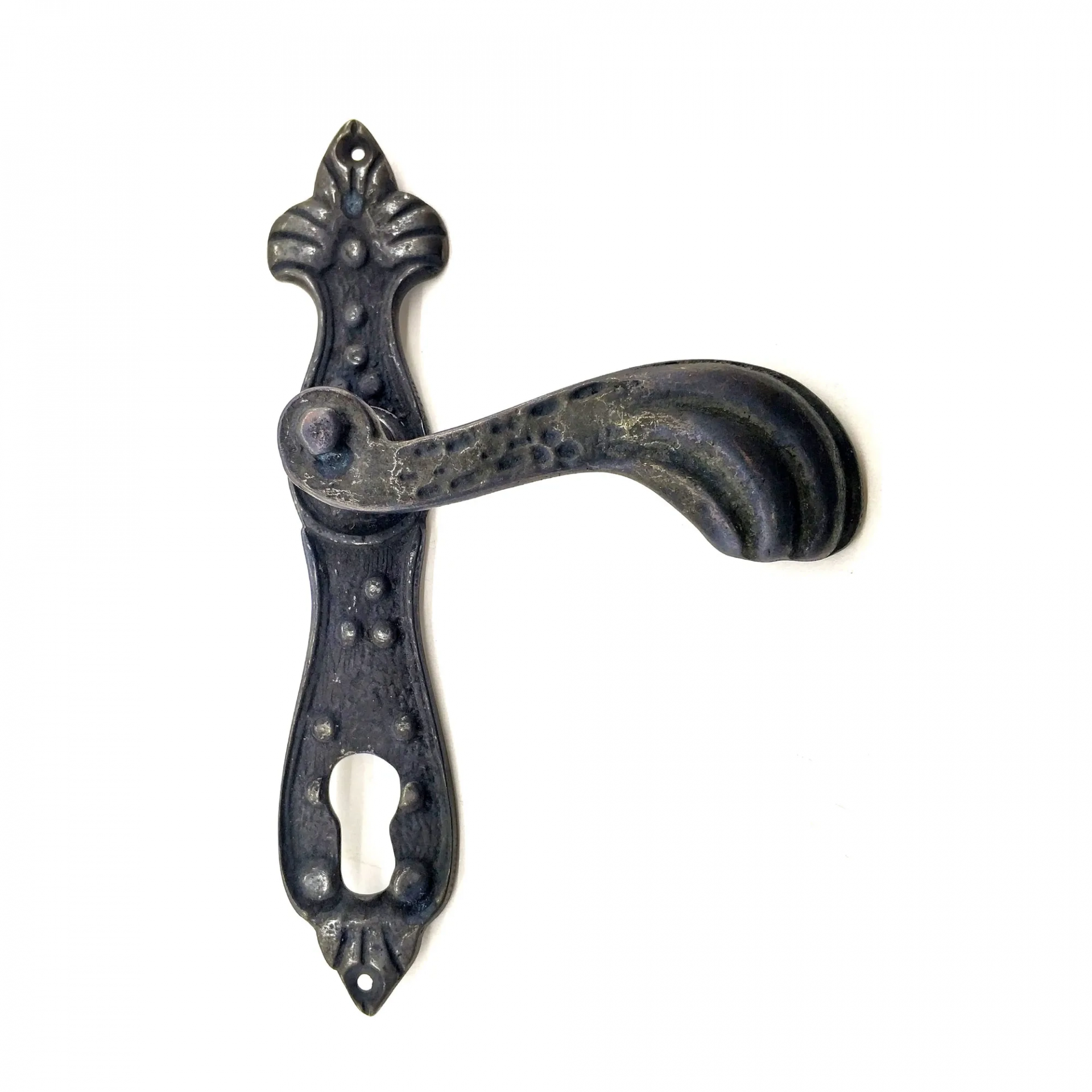 Antika Tarz Dekoratif Pirinç Mevlana Oda Kapı Kolu - 228x48 Mm, Oksit