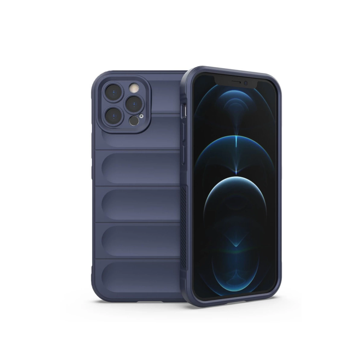 İphone 12 Pro Kılıf Optimum Silikon - Lacivert
