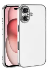 Newface Apple İphone 17 Razer Lensli Silikon - Gümüş