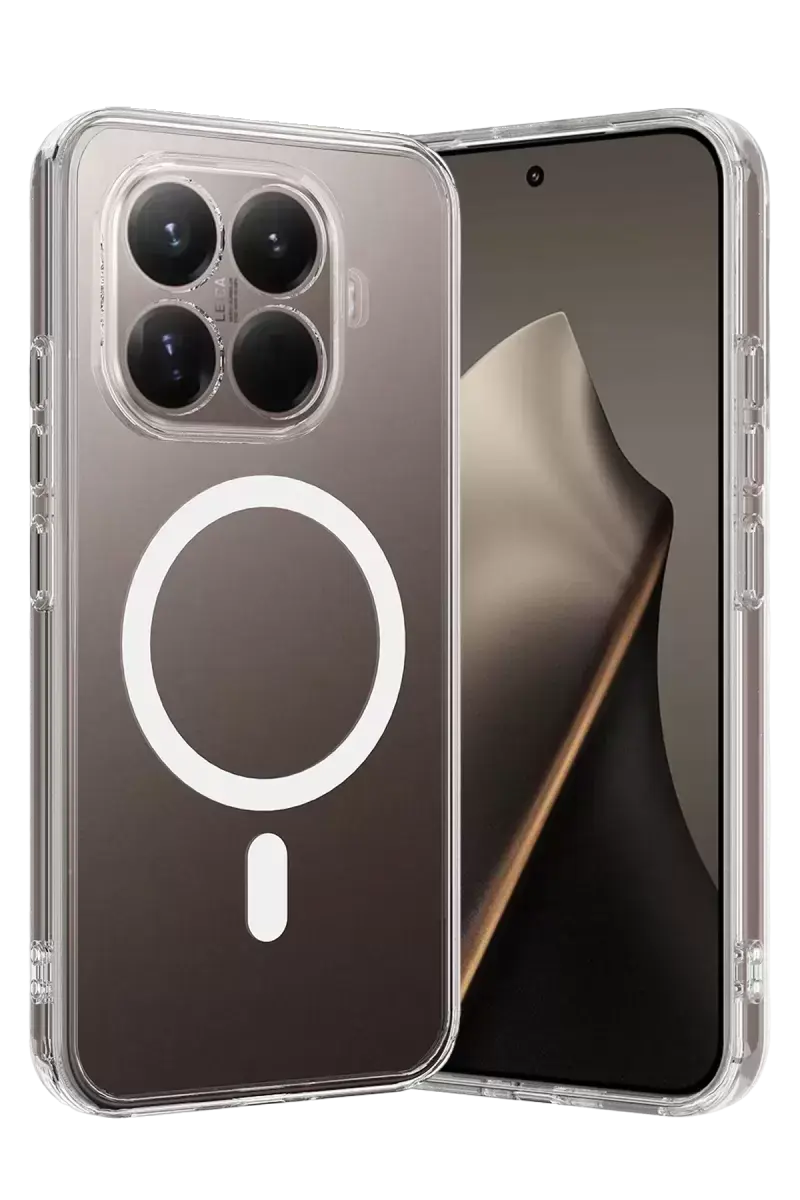 Newface Xiaomi Mi 15t Pro Combo Sert Şeffaf Magsafe Kapak - Şeffaf
