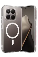 Newface Xiaomi Mi 15t Pro Combo Sert Şeffaf Magsafe Kapak - Şeffaf