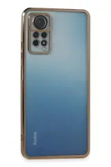 Newface Xiaomi Redmi Note 11 Pro Kılıf Razer Lensli Silikon - Gold