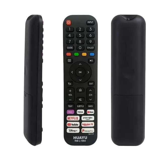 Huayu Rm-l1665 Ver 2.0 Hisense Netflix-prime Video-youtube-rakuten-disney+ Tuşlu