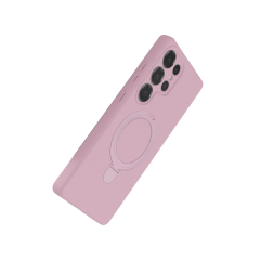 Samsung Galaxy S24 Ultra Regal Magsafe Standlı Kapak - Açık Pembe