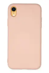 Newface İphone Xr Kılıf Nano İçi Kadife Silikon - Pudra