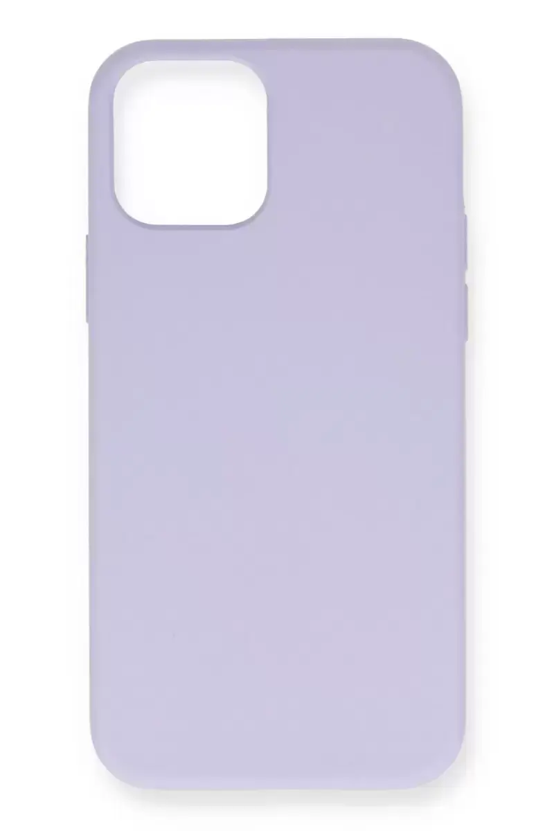 Newface Apple İphone 12 Mini Kılıf Nano İçi Kadife Silikon - Lila