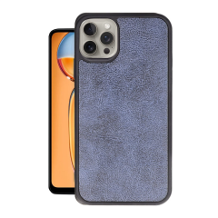 İphone 14 Pro Max Kılıf Aras Deri Kapak - Lacivert