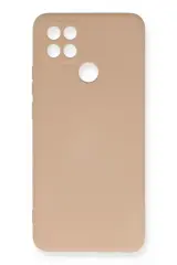 Newface Oppo A15 Kılıf Nano İçi Kadife Silikon - Pudra