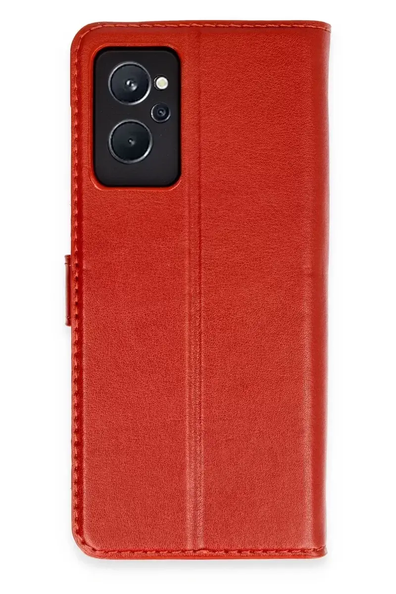 Newface Realme 9i 4g Trend S Plus Kapaklı Kılıf - Kırmızı